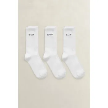 PONOŽKY 3-PACK GANT SPORT SOCKS 3-PACK WHITE