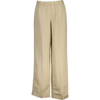Dámské kalhoty KALHOTY GANT LINEN BLEND PULL ON PANTS OAT BEIGE