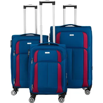 Cestovní taška Sada značkových cestovních kufrů PTN 5209-SET Barva: červená || modrá