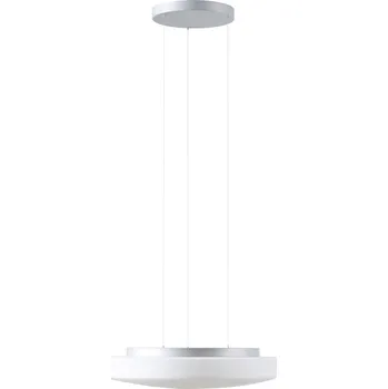 OSMONT EDN67452 EDNA LE5 závěsné skleněné svítidlo stříbrná / bílá IP40 3000 K 33W LED DALI