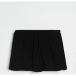 Sinsay - Viskózové šortky s příměsí lnu - černá - 122FJ-99X - 122FJ-99X-M-1