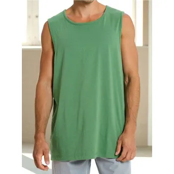 Sinsay - Bavlněné tričko tank top - zelená - 807ED-76X - 807ED-76X-XS