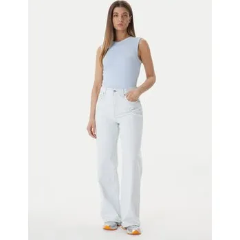 Dámské oblečení Calvin Klein Jeans Top LV047B265G Modrá Slim Fit XS