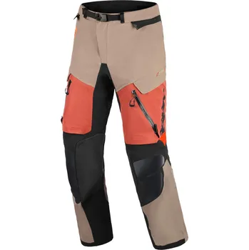 Kalhoty na motorku Alpinestars Halo PRO Drystar XF světle hnědo-tmavě oranžovo-černé 2XL