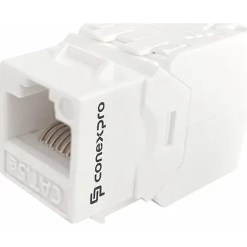 Síťový kabel Conexpro beznástrojový keystone UTP, CAT5E, bílý KS-5-UTP-TL