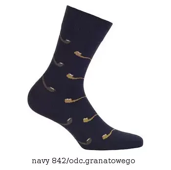 Sada pánského spodního prádla Pánské ponožky Wola Perfect Man vzorované W 94N03 Casual tmavě fialová 42-44