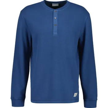 Pánské tričko TRIČKO GANT WASHED WAFFLE HENLEY VINTAGE BLUE