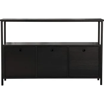 Konzolový stolek Černý matný konzolový stolek 29,5x120 cm Solace – Kalune Design ID_1900760