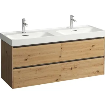 Koupelnový nábytek Laufen - Meda Umyvadlová skříňka, 52x128x45 cm, 4 zásuvky, dub H4216440112671