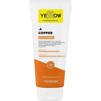 Vlasová regenerace YELLOW COLOR CARE MASK BARVICÍ MASKA NA VLASY .4 COPPER 200 ML