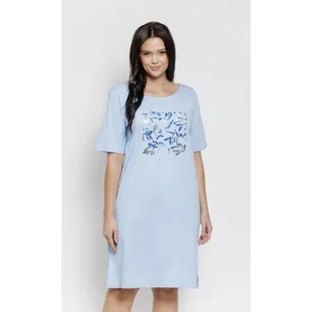 Dámské pyžamo 3572 DÁMSKÉ TRIČKO VALENTINA 2XL-3XL modrá 3XL