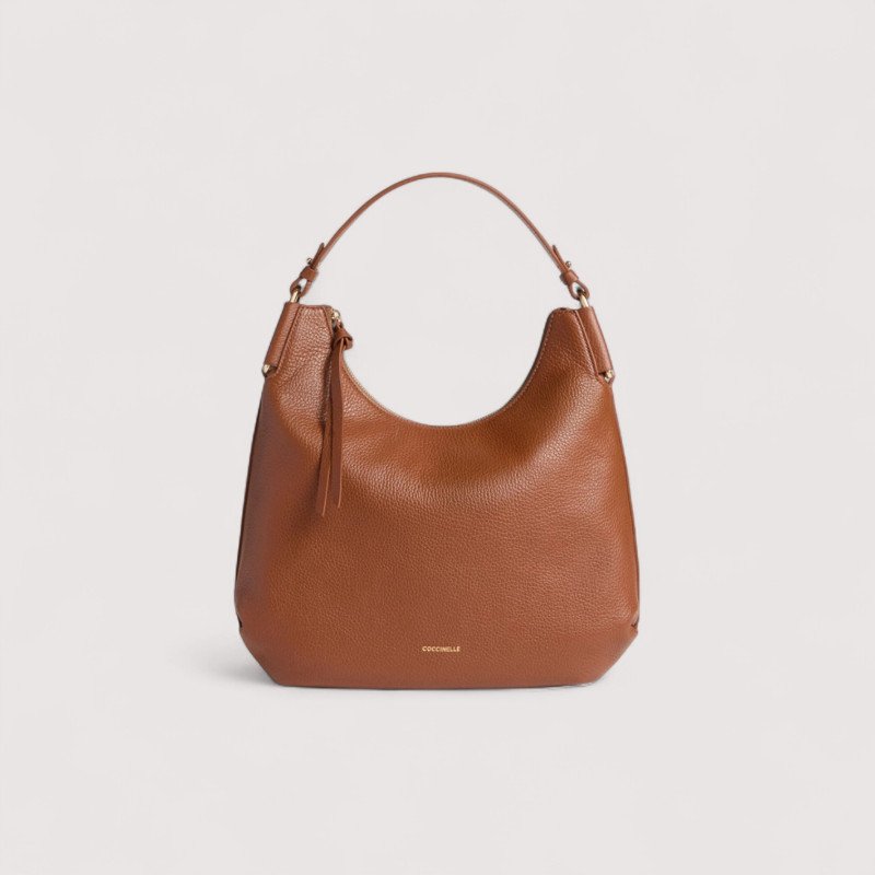 COCCINELLE REBEKKA SMALL KOŽENÁ KABELKA COGNAC SS26