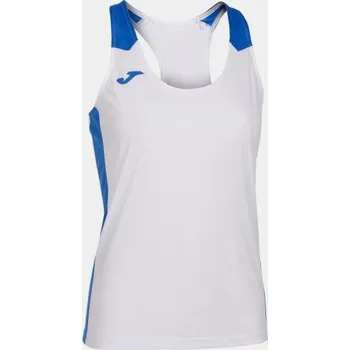 Dámské oblečení Dámské/Dívčí sportovní tílko JOMA RECORD II TANK TOP WHITE ROYAL Velikost: S, Barva: WHITE-ROYAL
