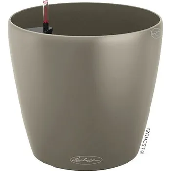 Květináč Samozavlažovací květináč Lechuza Classico Color Ø 59 x 56 cm pískově hnědý včetně zavlažovacího systému, substrátu a indikátoru hladiny vody