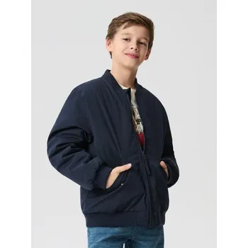 Chlapecká bunda Sinsay - Bomber bunda s kapsami - námořnická modrá - 118HE-59X - 118HE-59X-164