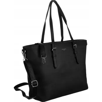 Kabelka Prostorná shopper taška z ekokůže s odnímatelným popruhem