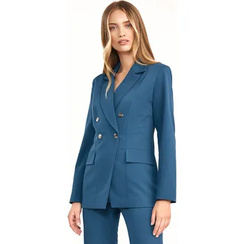 Dámské sako Dvouřadé sako dámské NIFE Z41 Barva: Tmavě Modrá, Velikost: XL