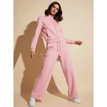 Dámské kalhoty Sinsay - Tepláky se širokými nohavicemi - růžová - 731HA-30X - 731HA-30X-XXS