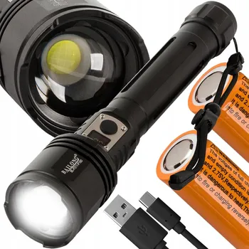 VOJENSKÁ SVÍTILNA BAILONG TAKTICKÁ CREE XHP160 VÝKONNÁ