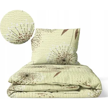 Povlečení KREPOVÉ POVLEČENÍ 160 x 200 cm + 2 x 70 x 80 cm - PAMPELIŠKA EKRI