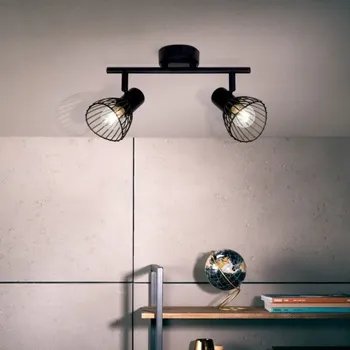 Bodové svítidlo Brilliant 71913/06 Stropní VINTAGE svítidlo ELHI černé