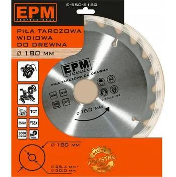 Pilový kotouč Slinutý pilový kotouč EPM E-550-6182 180x30 mm, 24 zubů