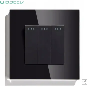 vypínač Trojitý vypínač Klasický BSEED černý BMC0010