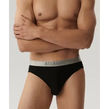 Slipy Atlantic pánské slipy 2BMP-013 2 ks M černé