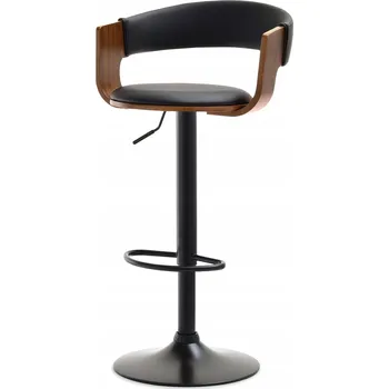 Jídelní židle Barová Židle Mebel-Partner ořech, výška 108 cm, umělá kůže