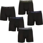 5PACK pánské boxerky Gianvaglia černé (GVG-5014)