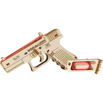 3D puzzle WOODEN CITY 3D puzzle Pistole Guardian GLK-19, 30 dílků