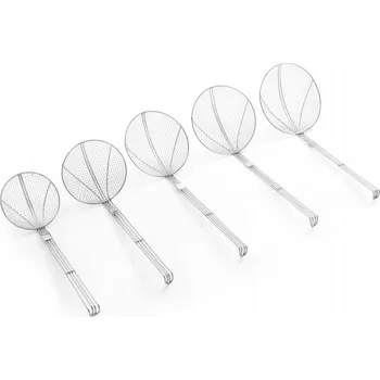 Cedník a síto CEDNÍK SÍTKO NA SMAŽENÍ V OLEJI Z HRANOLKŮ, OCELOVÁ RUKOJEŤ, PEVNÁ A ODOLNÁ