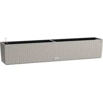 Truhlík Samozavlažovací truhlík Lechuza Balconera Cottage plast 99 x 19 x 19 cm pískově hnědý včetně zavlažovacího systému, ukazatele hladiny vody a vložky pro rostliny