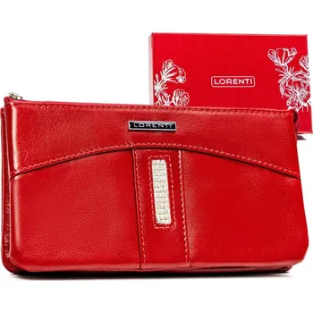 Peněženka Kožená, peněženka s ozdobnými krystaly na přední straně