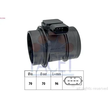 Čidlo automobilu Snímač množství protékajícího vzduchu FACET 10.1358