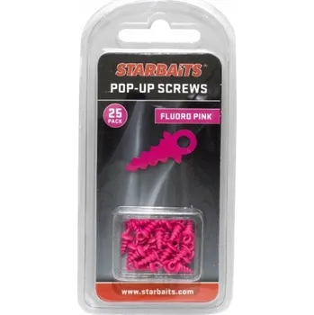 Starbaits Vrut na Boilie Pop-Up Screws 25ks Barva: Fluoro růžová