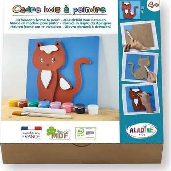 Dřevěný obrázek k dotvoření - Kočka