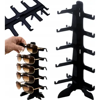 Věšák STojan na brýle, výstavní stojan na 5 párů, věšák
