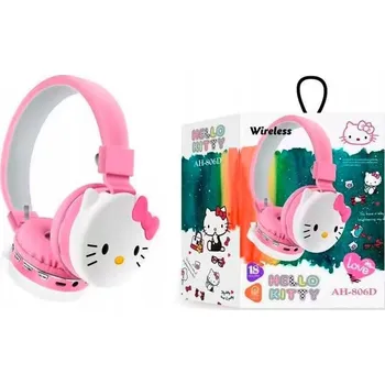 Sluchátka Bezdrátová sluchátka přes uši Lewer KOČIČÍ UŠI BEZDRÁTOVÁ RGB