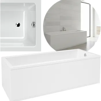 Vana Obdélníková akrylátová vana Laminart Quattro, boční odtok, 170 x 70 cm