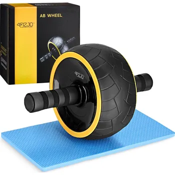 4FIZJO Kolečko na posilování břišních svalů AB WHEEL XL 4FIZJO ČERNÁ|ŽLUTÁ