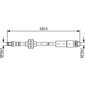 Brzdová hadice Brzdová hadice BOSCH 1 987 481 739