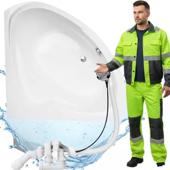 Vana ROHOVÁ VANA 150x150 BEZ PANELU ASYMETRICKÁ SE SIFONEM LAMINART