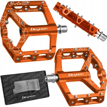 Pedál na kolo Platformové pedály Bicyklon DX2 červené