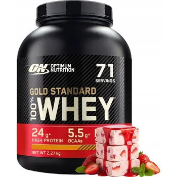 Protein Protein syrovátkový koncentrát - WPC Optimum Nutrition prášek 2270 g příchuť jahoda