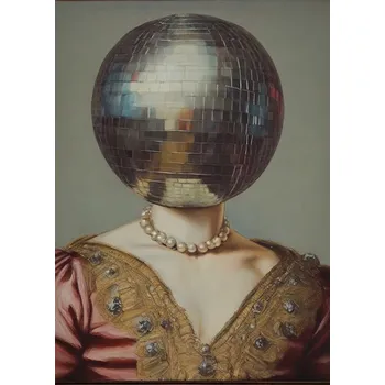 Plakát Plakát, Obraz - DiscoHead Queen / Altered Collage Art, The Art Concept