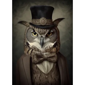 Plakát Plakát, Obraz - Owl Portrait, Andreas Magnusson