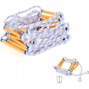 Žebřík 5 m žebřík 2 karabiny žebřík ohnivzdorný žebřík