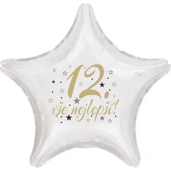 Balónek 12.narozeniny balónek hvězda balonky.cz b85049