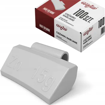 Sada na opravu pneumatiky ZINKOVÉ NAKLÁDACÍ ZÁVAŽÍ NA HLINÍKOVÉ RÁFKY ZÁVAŽÍ ALU 15G 100 KS